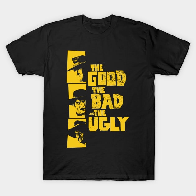 The good the bad and the ugly - Spaghetti Western by Sergio Leone T-Shirt by Boogosh